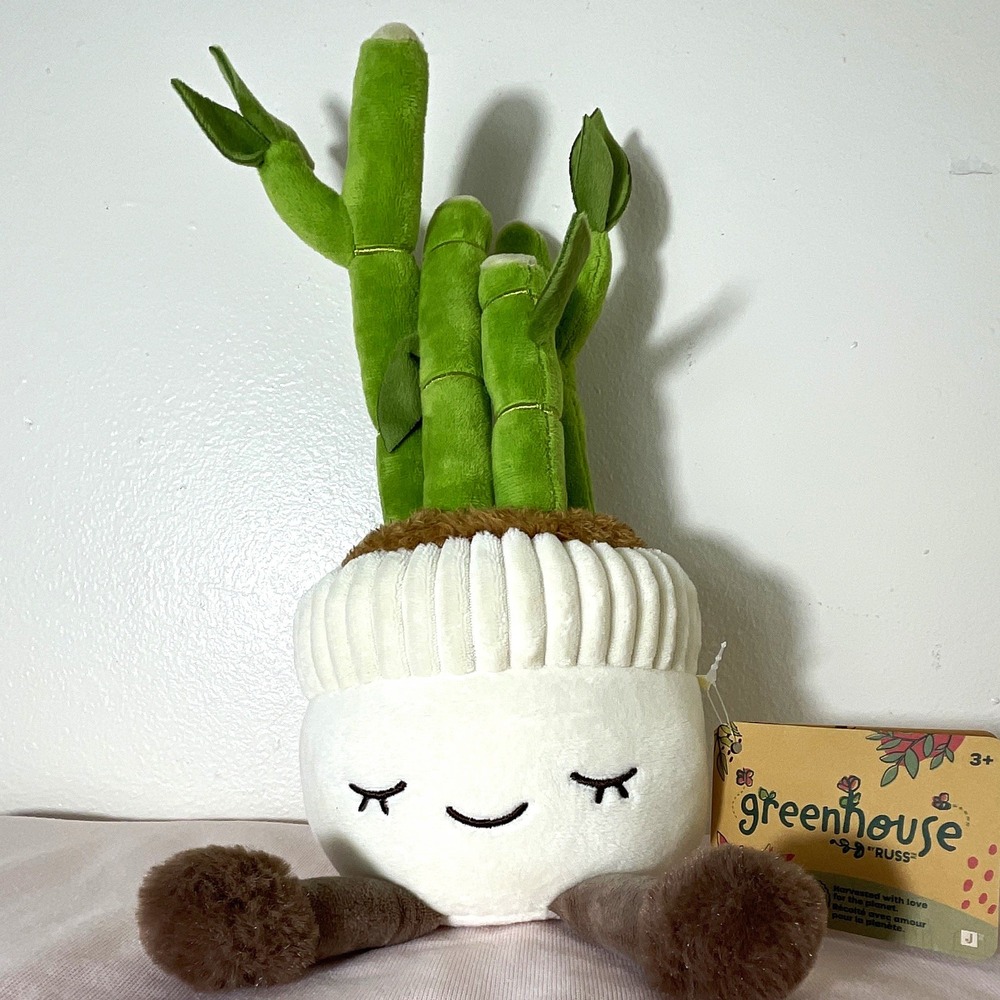 Christmas gift or Birthday Bamboo Plush Greenhouse Stuffed kids toy 12"